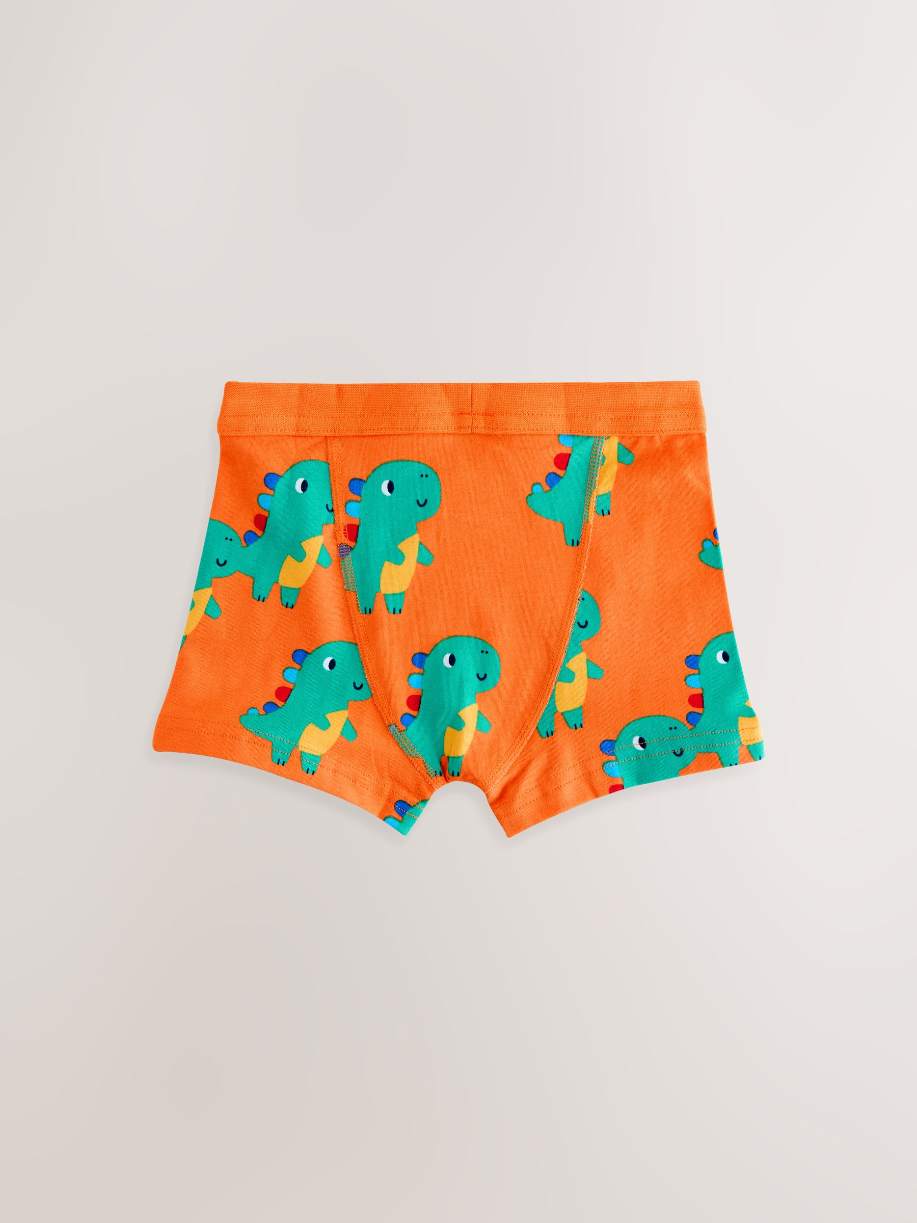 Diverse kleuren met dinosaurusprint - Set van 7 boxershorts met zachte tailleband (1,5-10 jr)