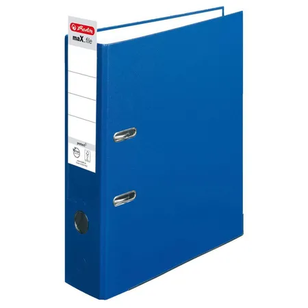 Herlitz Ordner PP A4 8cm FSC-Mix maXfile protect blau