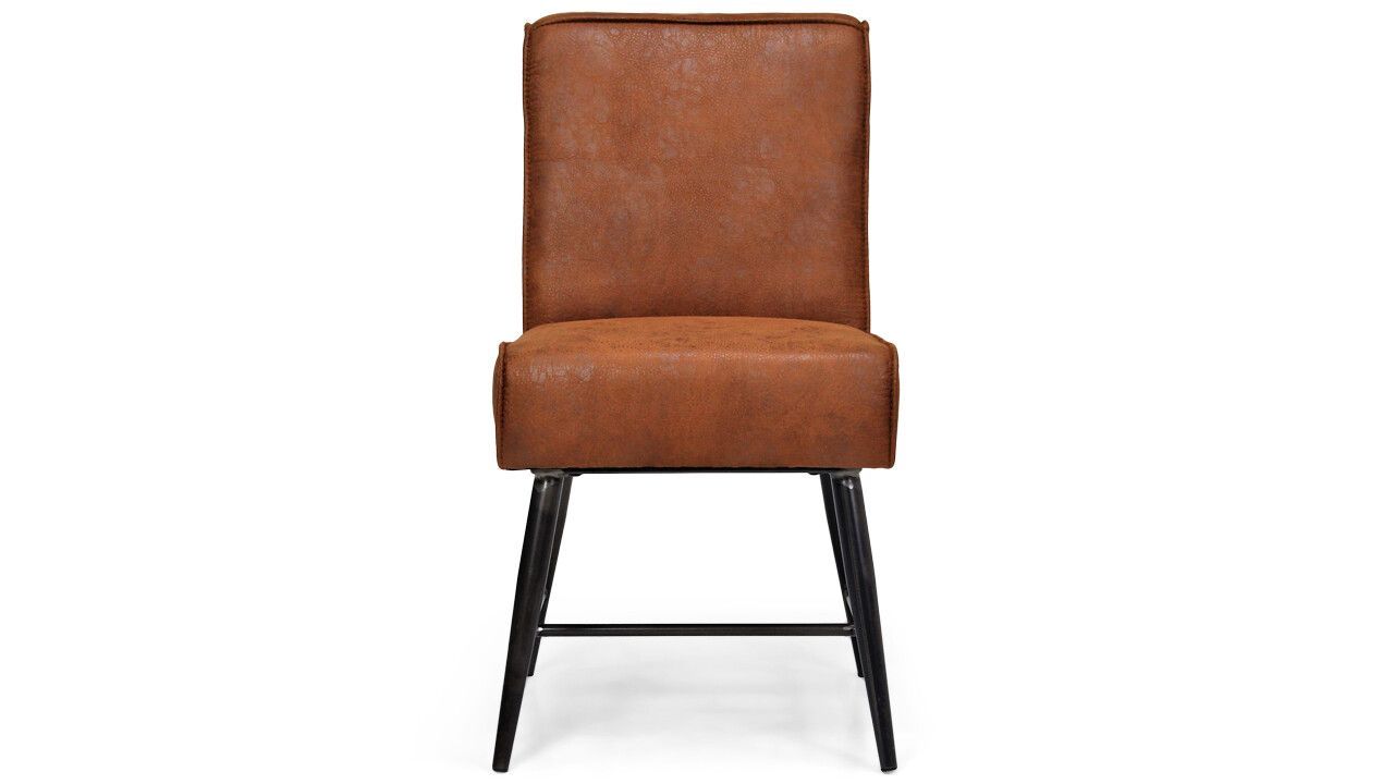 Eetstoel Cognac Belmonte B45 x D62 x H86 cm