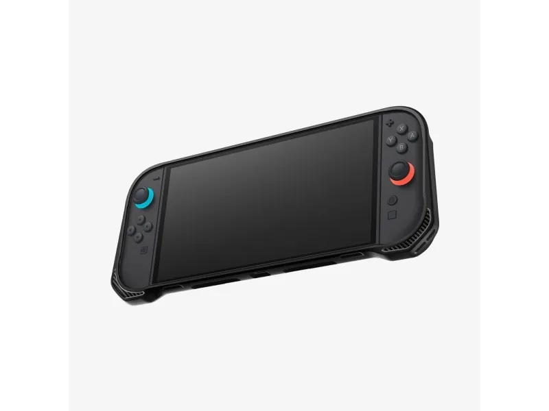 Spigen Rugged Armor, Cover, Nintendo, Sort, Termoplastisk polyurethan (TPU), Nintendo Switch, Stødsikker, Ridseresistent