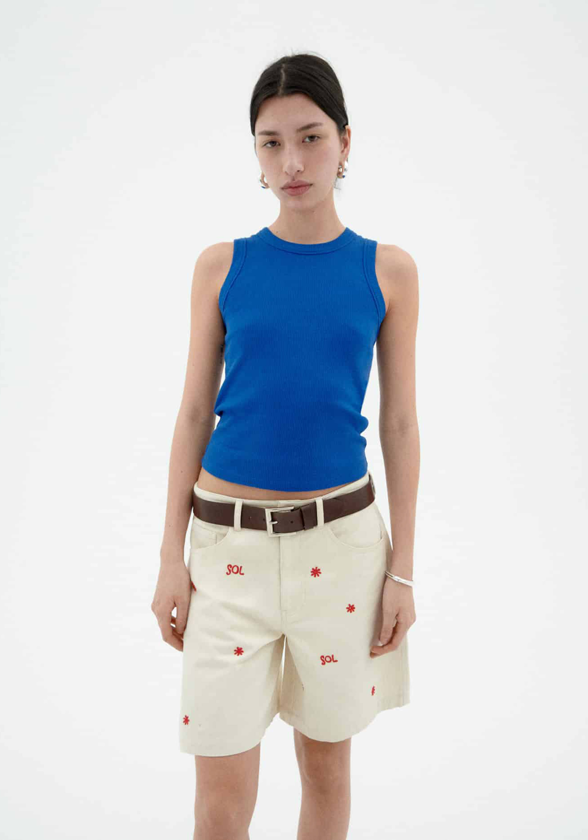 Thinking Mu Top Juliette Top Indigo Blue