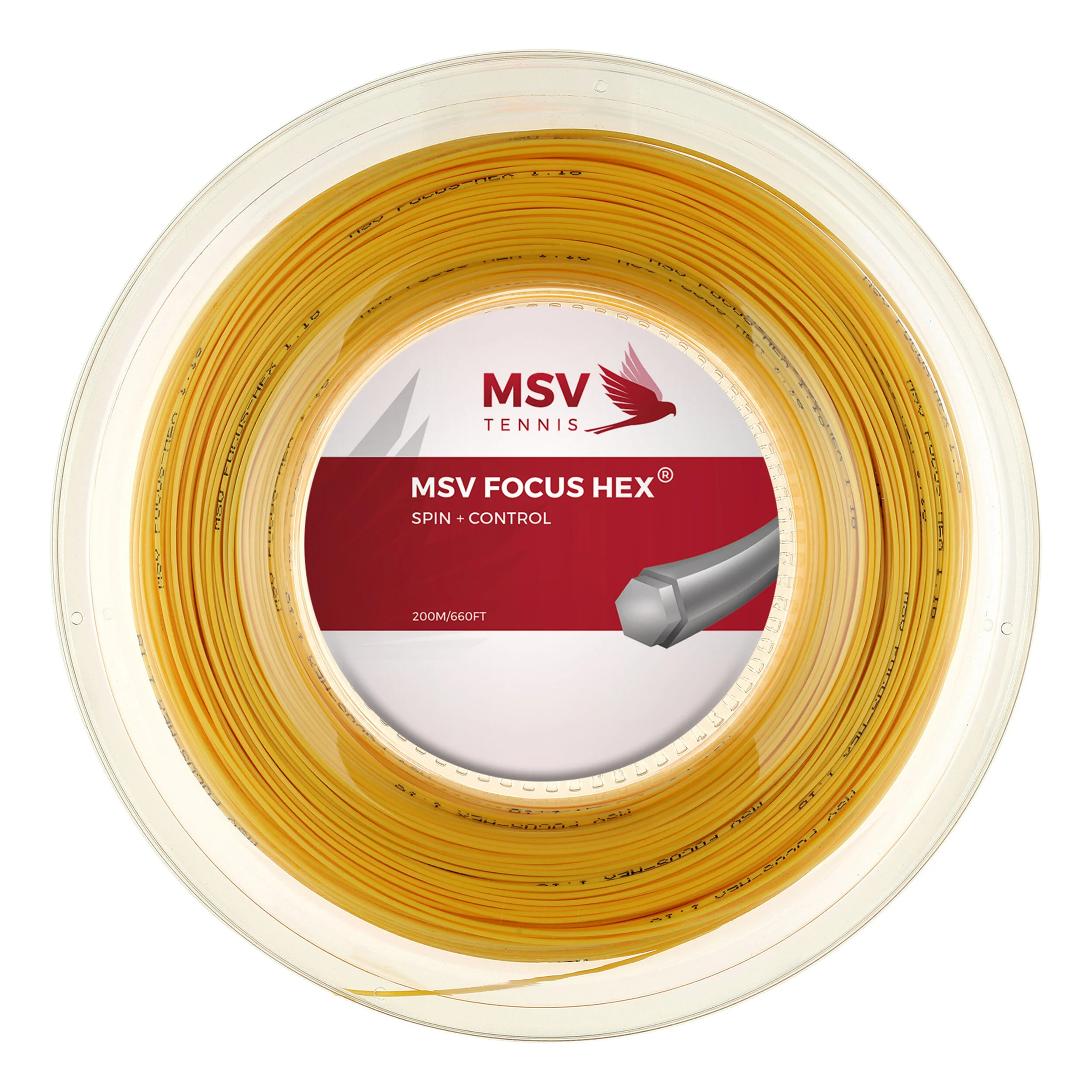 MSV Focus-HEX Bobine Cordage 200m - Jaune