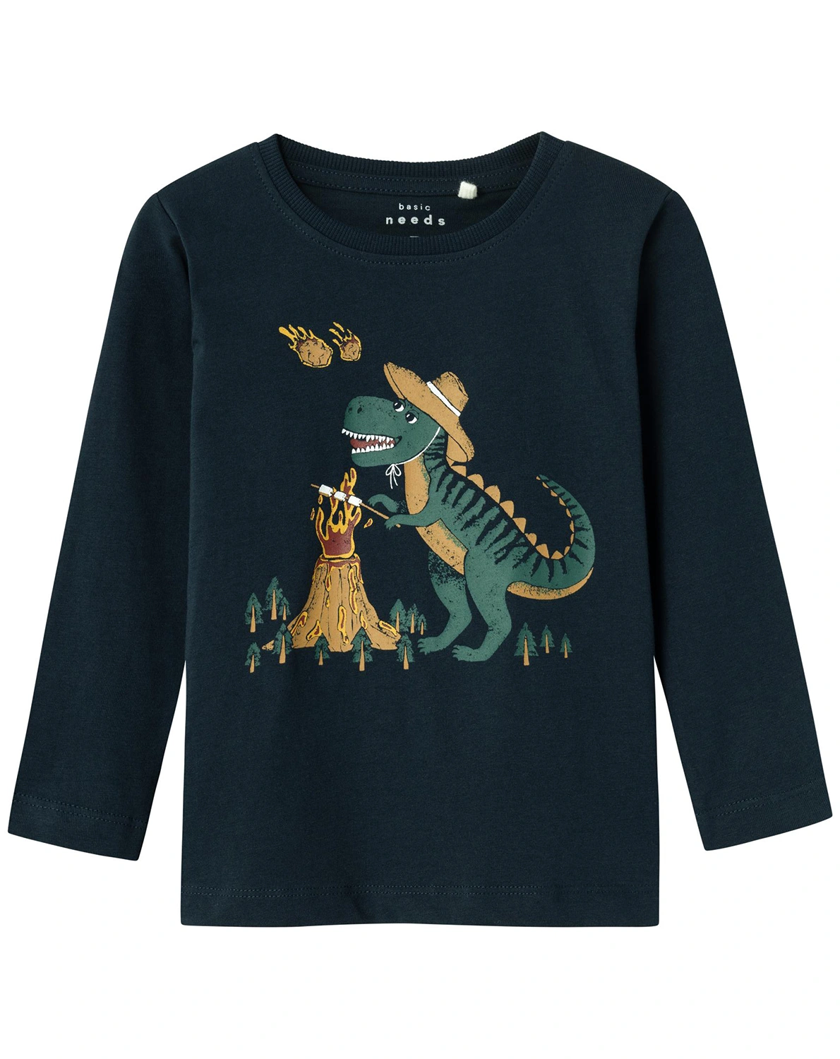 Langarmshirt NMMVICTOR DINO in dark sapphire