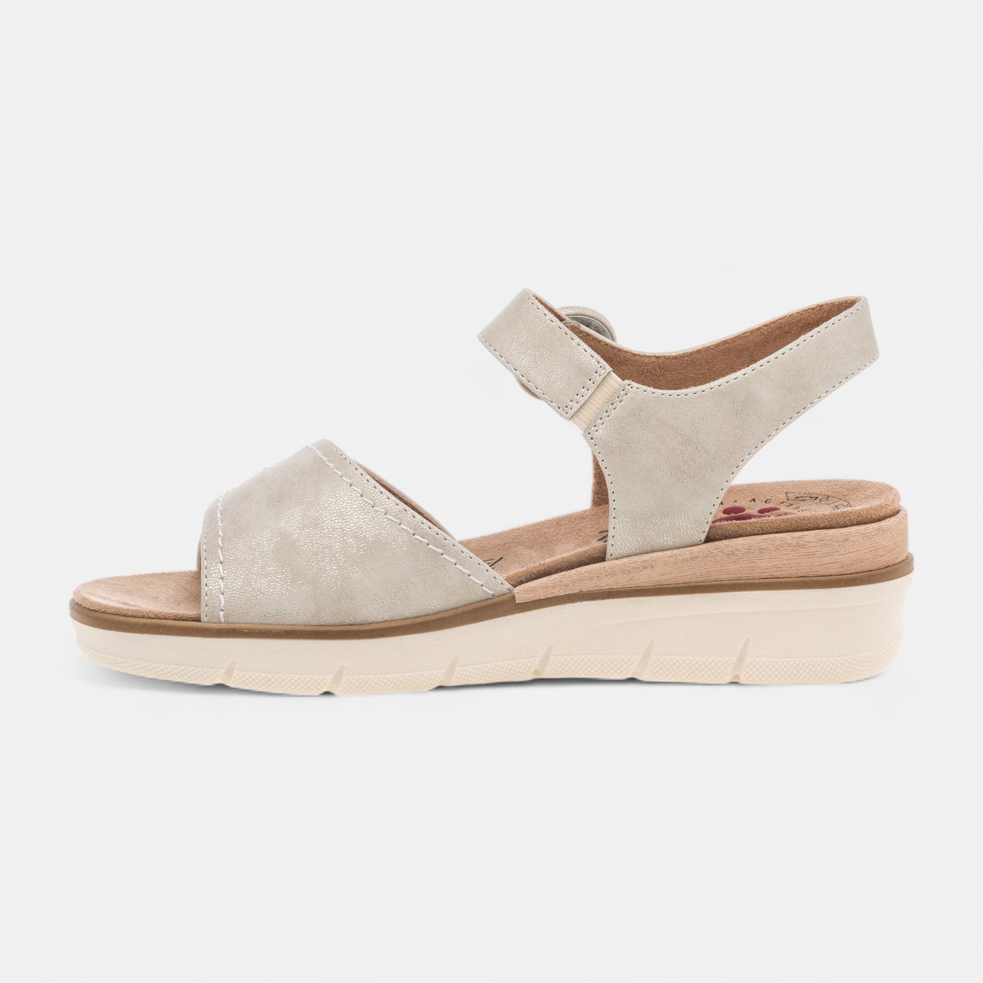 Sandales à talon compensé Femme or