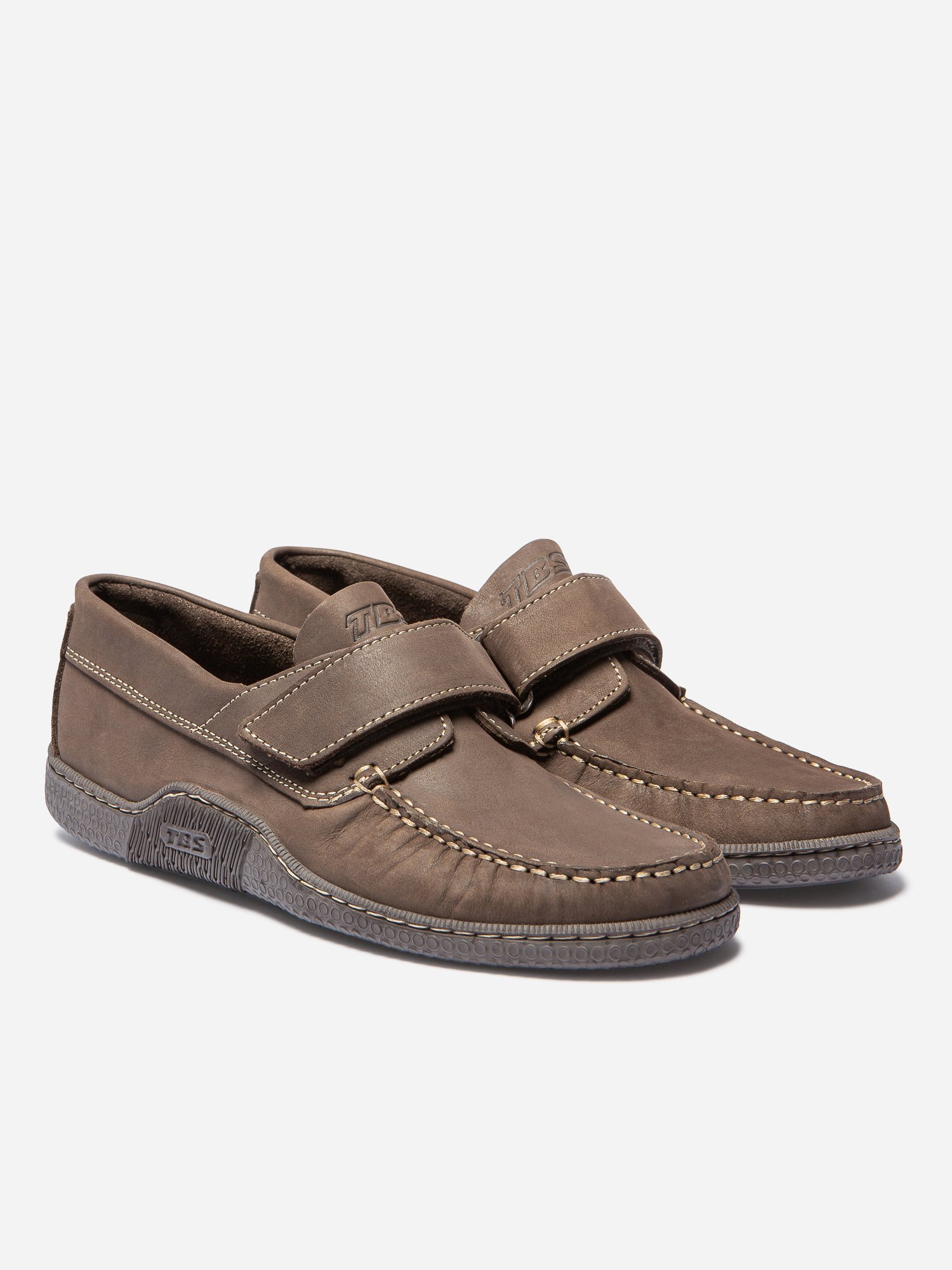 Chaussures Bateau Homme Scratch Cuir Marron