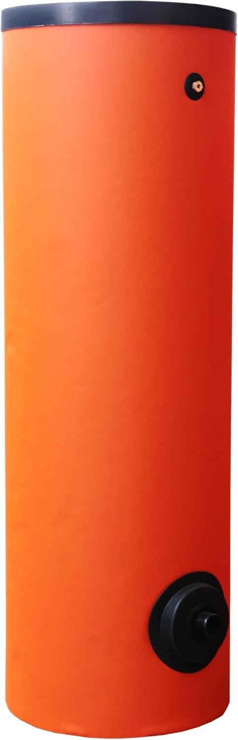 SUNEX® Speicher für Wärmepumpen, Warmwasserspeicher 300L für Heizung und Warmwasser, mit 1 Wärmetauscher, emailliert, Magnesiumanode, Wärmedämmung, Boiler, Warmwasserboiler, Warmwasserbereiter