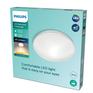 Philips badkamer LED plafondlamp Canopus 1x20W 2700K wit