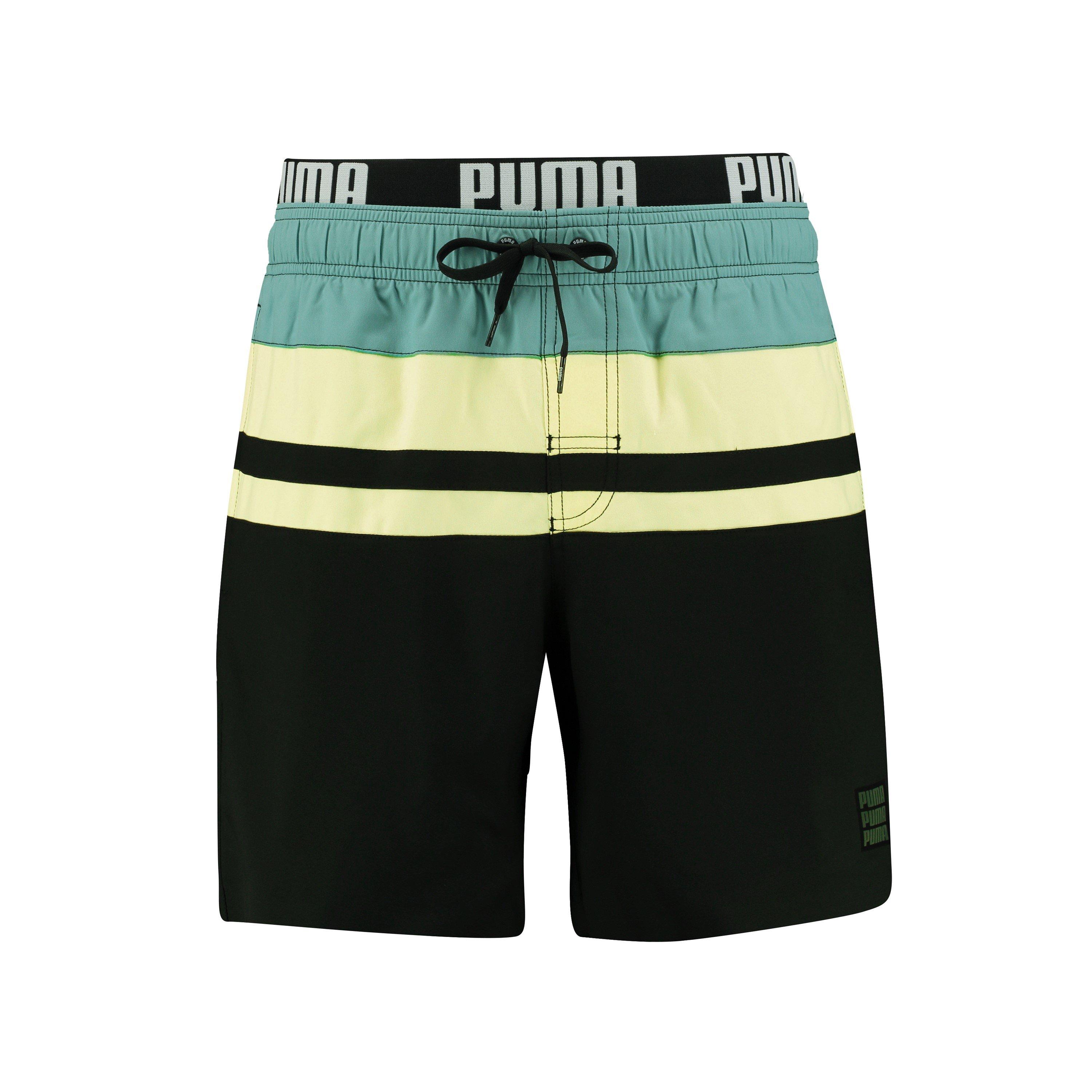 Puma Heri Stripe Mid Swim Shorts Mens