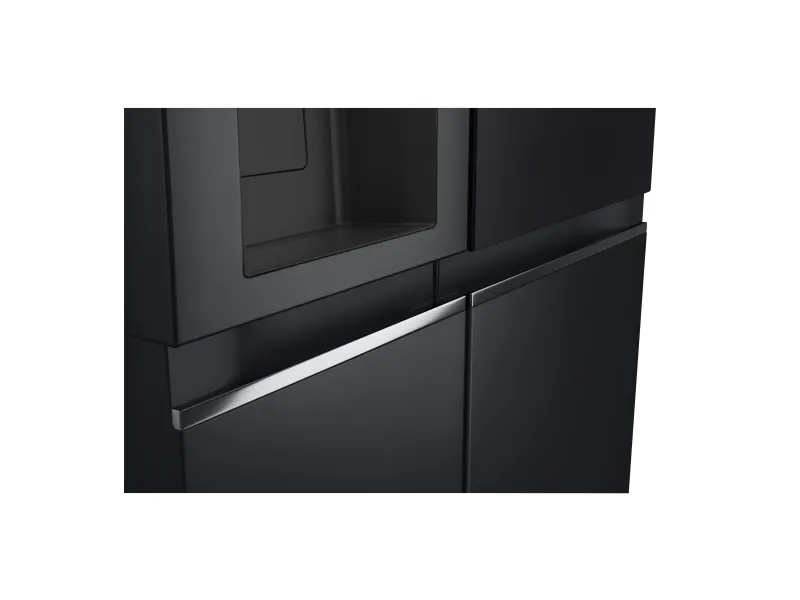 LG InstaView GSGV81EPLL, Fritstående, Amerikansk dør, Sort, Indvendig, R600a, Glas