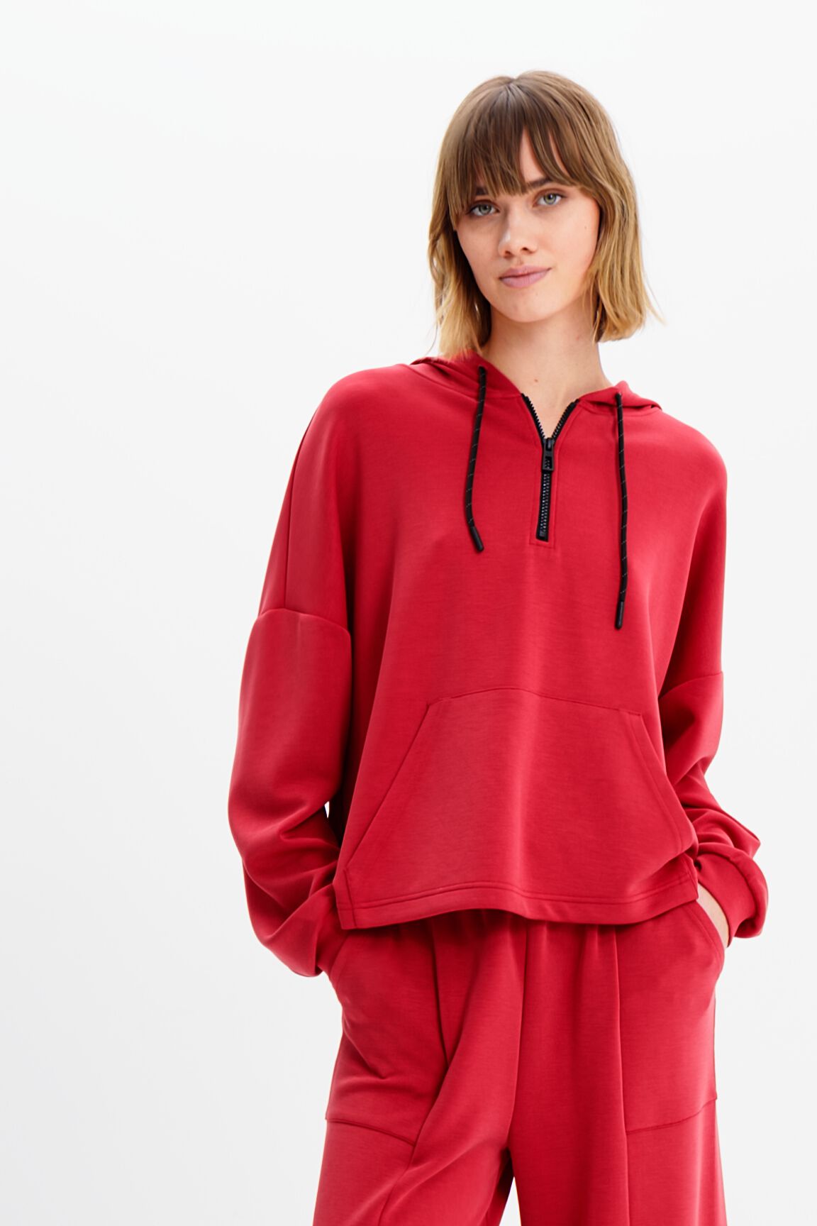 Sweat-shirt oversize doux