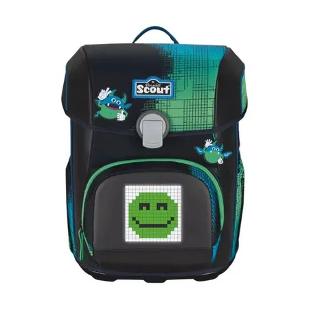 Scout Schulranzen-Set Neo Movie Star Blue Pixel, 5-teilig