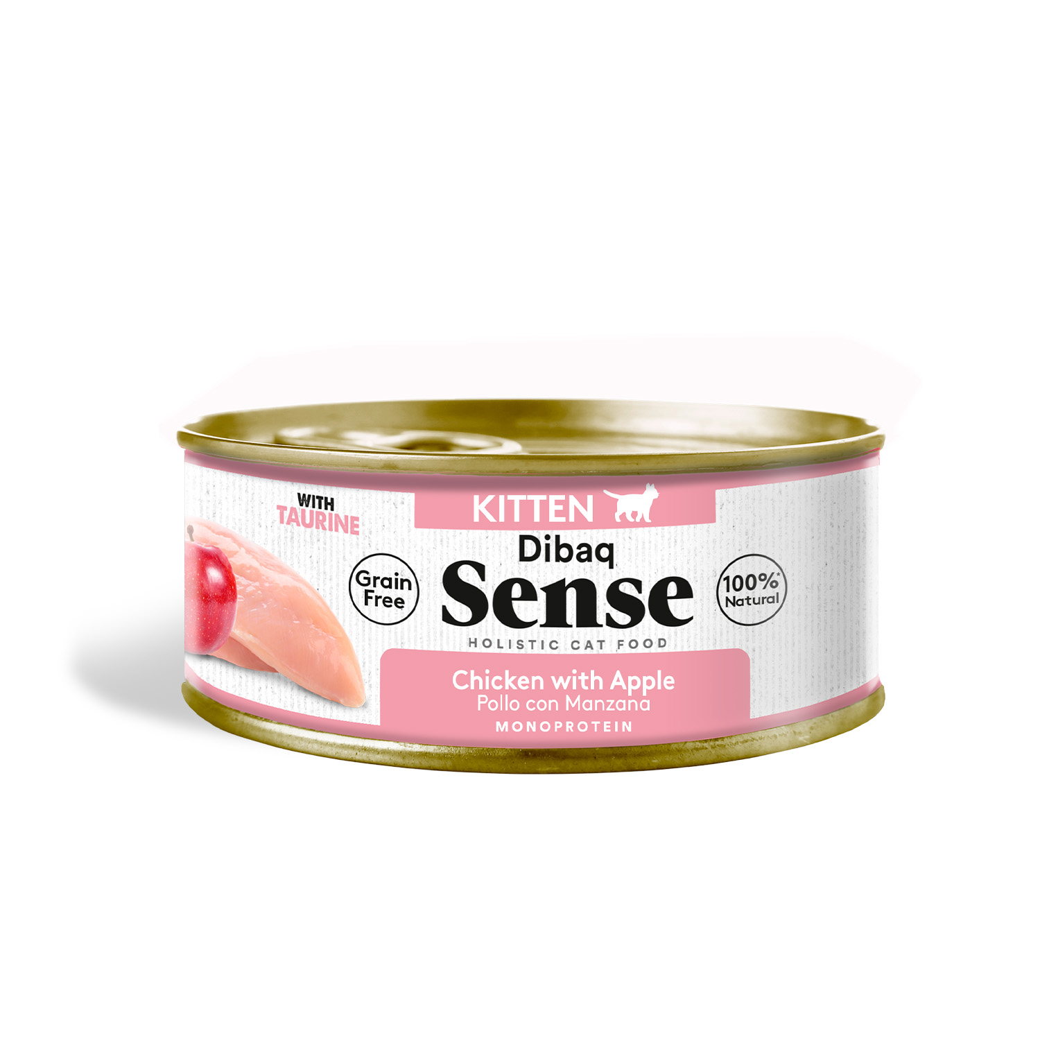 Dibaq Sense Cat Kitten Frango com Maçã (12 unidades x 70g)