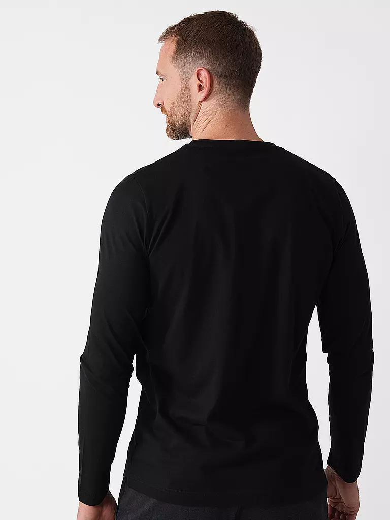 FYNCH HATTON Langarmshirt  schwarz