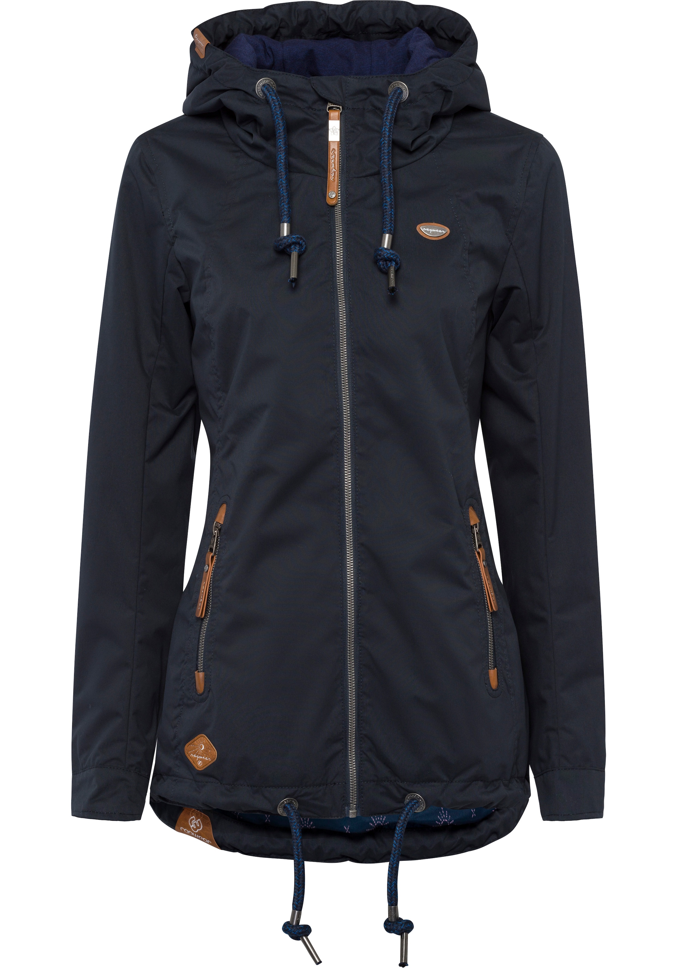 Ragwear Funktionsjacke »ZUZKA« mit Kapuze stylische Übergangs-Outdoor-Jacke Water repellent coating