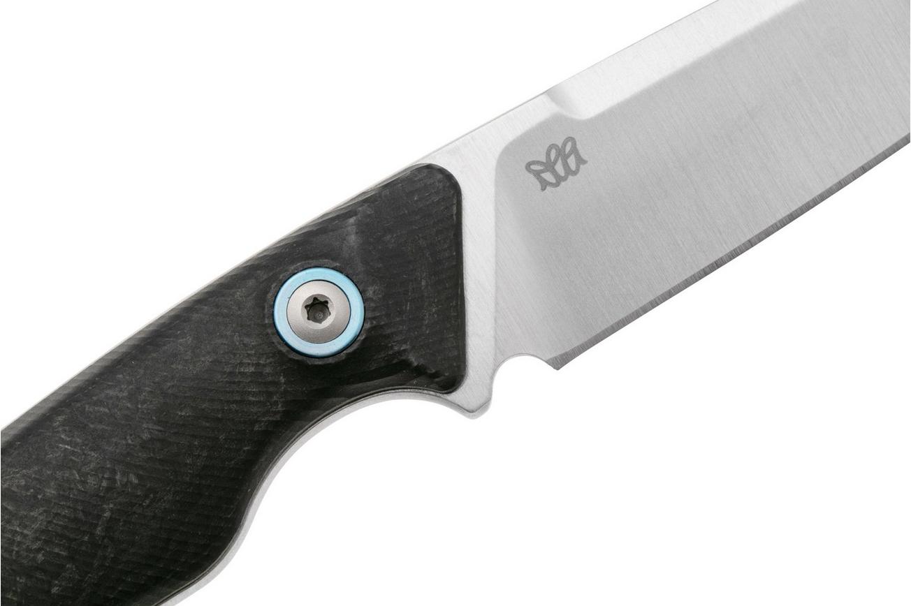 MKM Pocket Tango 2 Lambsfoot PT2-CF Carbon Fiber vaststaand mes, David C. Andersen design