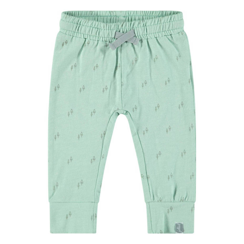 Jollein baby regular fit broek met katoen mintgroen