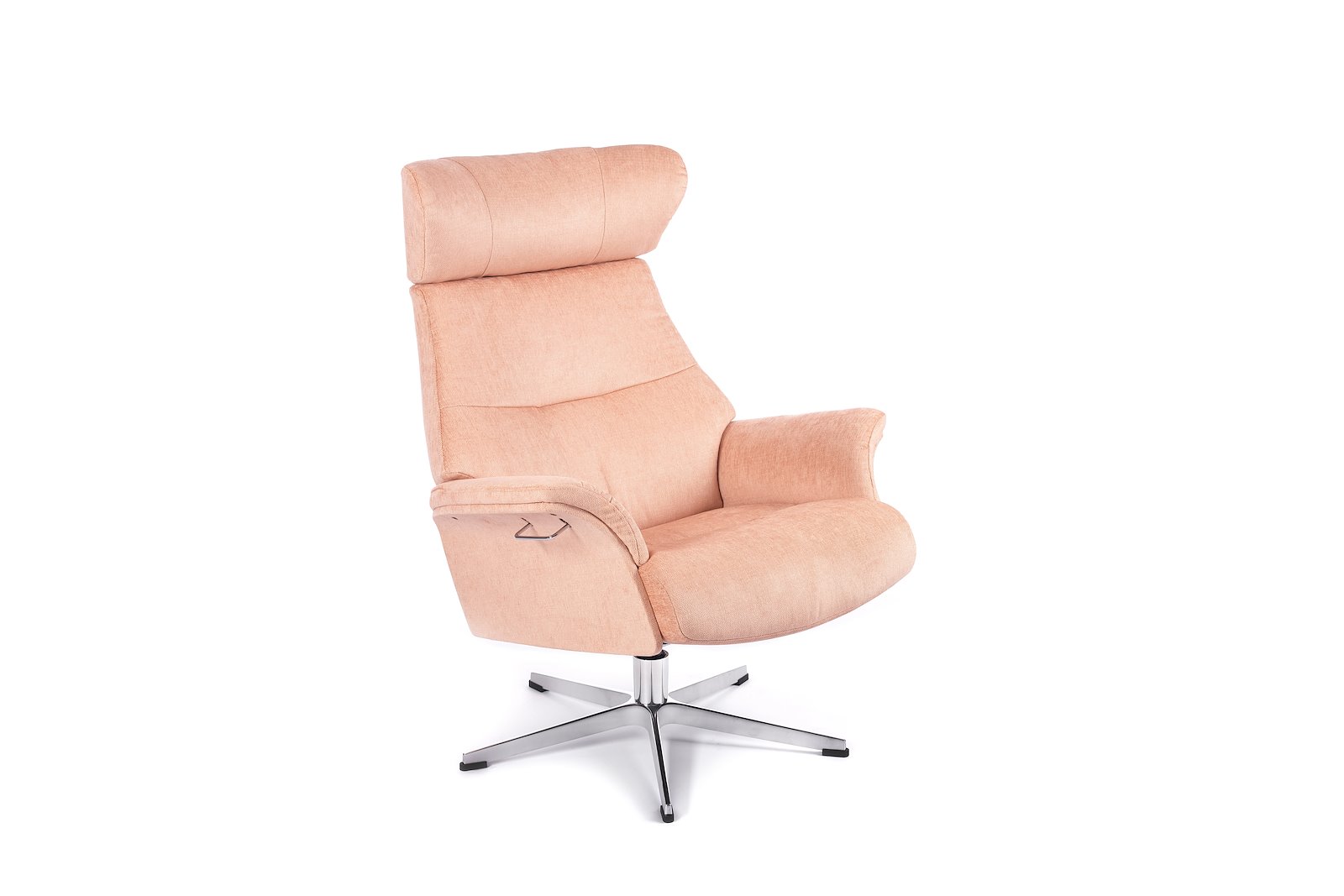 Air lenestol Tekstil Evita 1373-14 Salmon, standard svingfot alu. Skrog helkledd