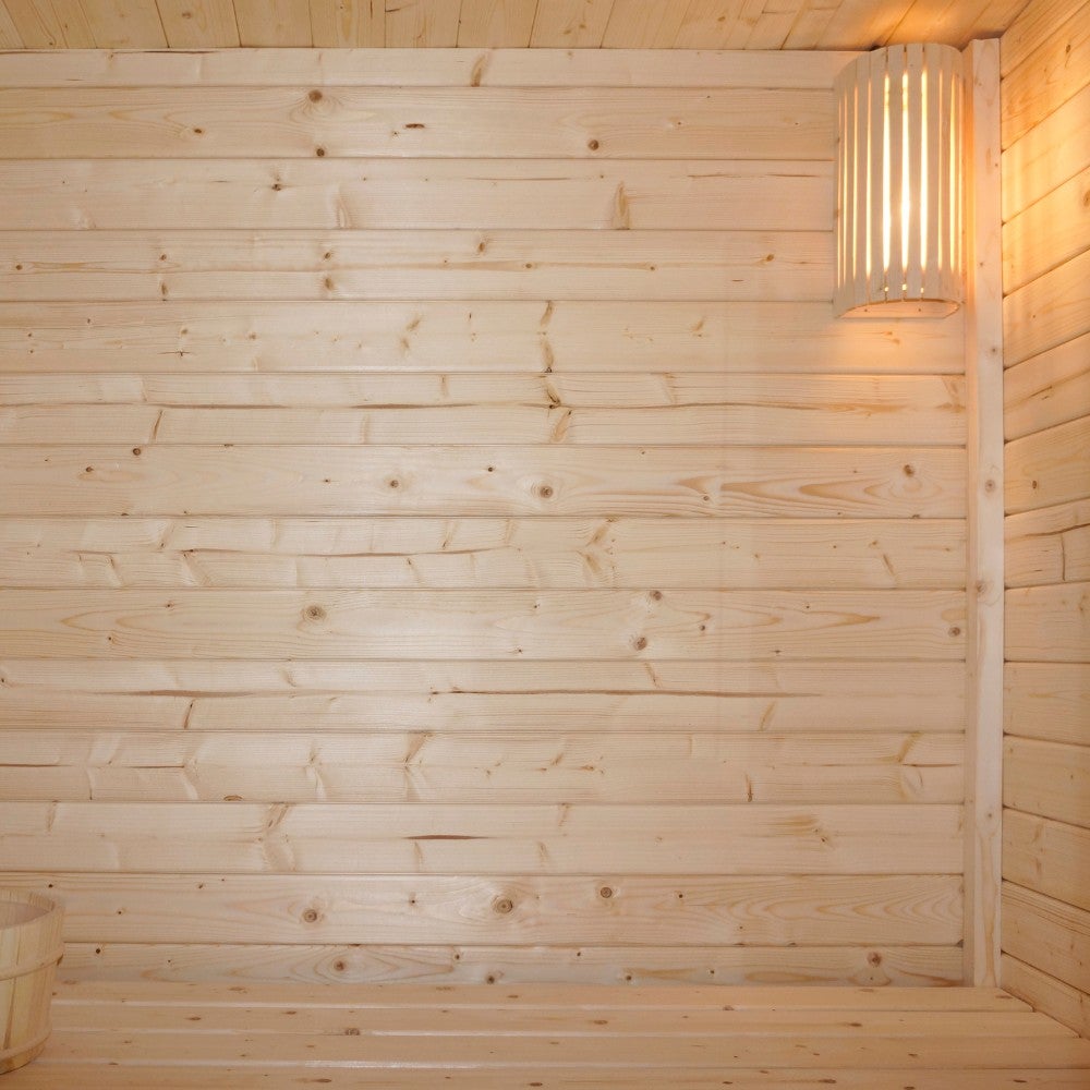 Home Deluxe - Buitensaunahuis TALO M - voor 3 personen, hout: sparrenhout - incl. saunakachel en saunatoebehoren | Tuinsauna, buitensauna, sauna