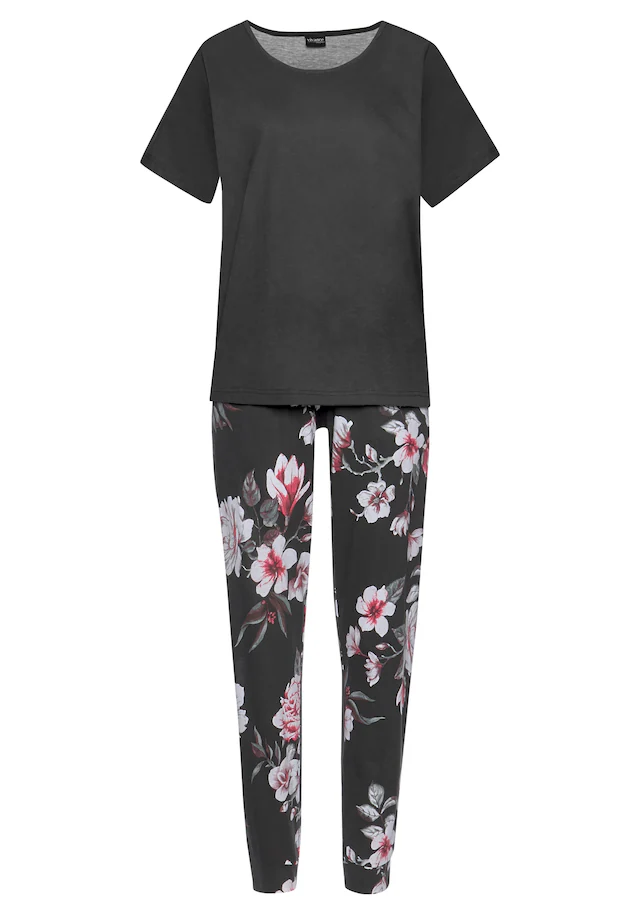 Vivance Dreams Pyjama, 4 Stk. mit Blumendruck