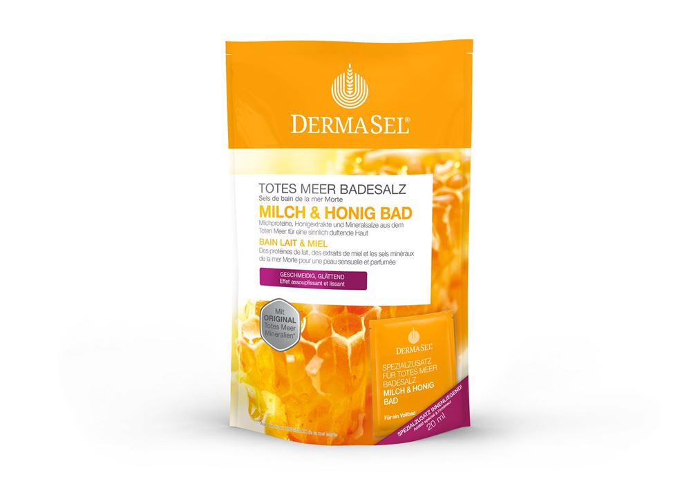 Dermasel Badesalz Milch & Honig deutsch/französisch Btl 400 g