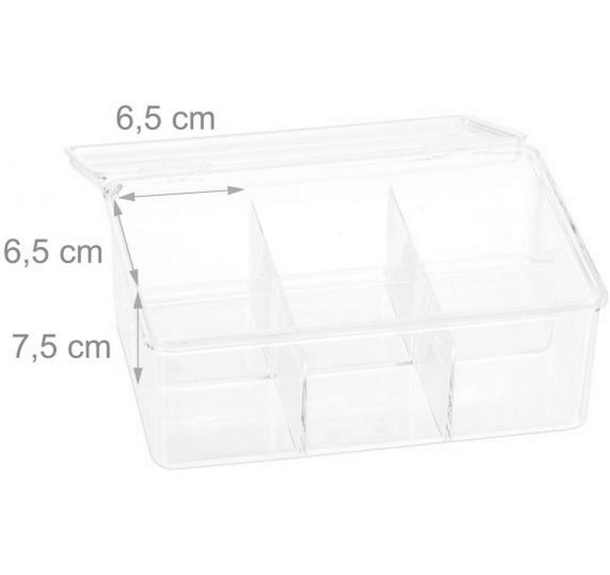 Teebeutel-Box TransparentTeeorganizer für die Teebeutel