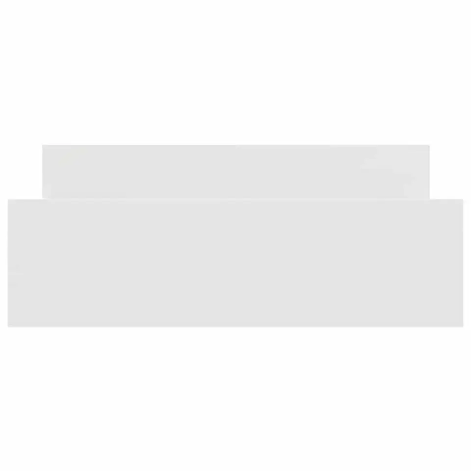 vidaXL - Bed frame met hoofd- en voeteneinde - Wit - 140x200 cm