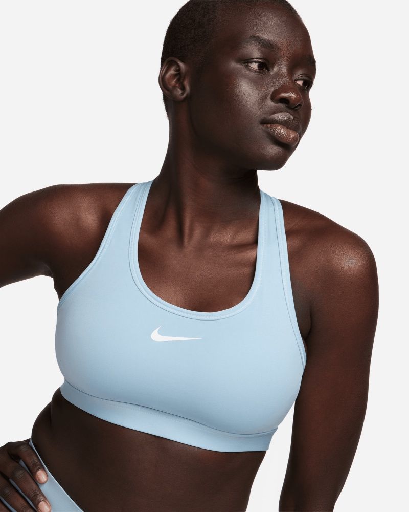 Brassière Nike Swoosh Bleu Ciel pour femme