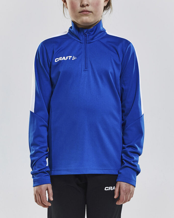 Craft Progress Halfzip Langærmet Løbe T-shirt Blå