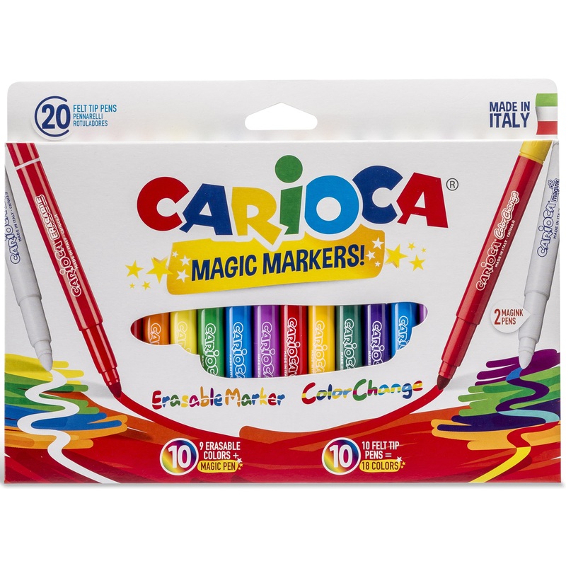 Carioca Filzstifte Magic Markers, 20 Stück, assortiert