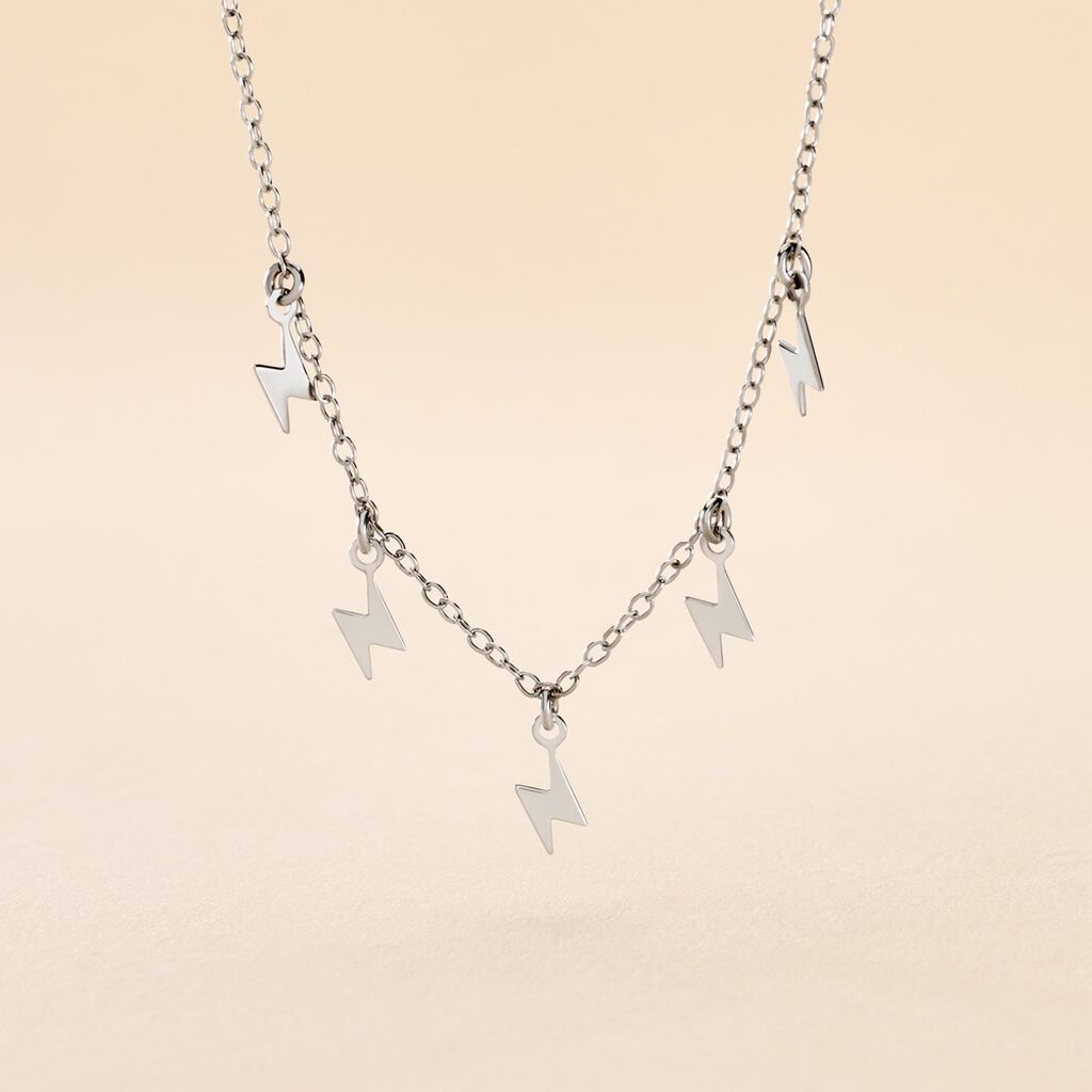 Collier Electra Argent Blanc