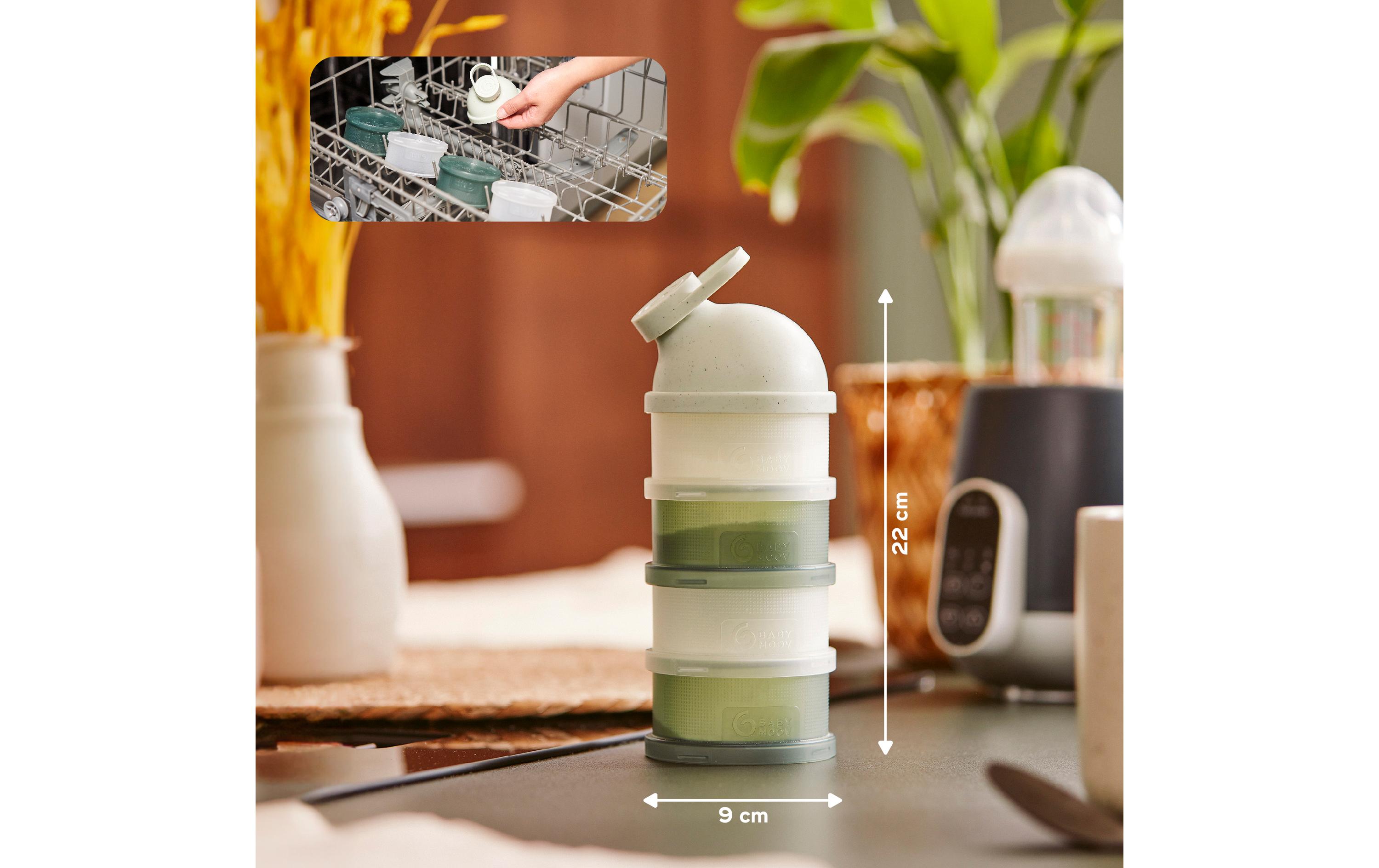 Milchpulverportionierer Green 360 mlUnverzichtbares Utensil für die Zubereitung von Fläschchen auf Reisen