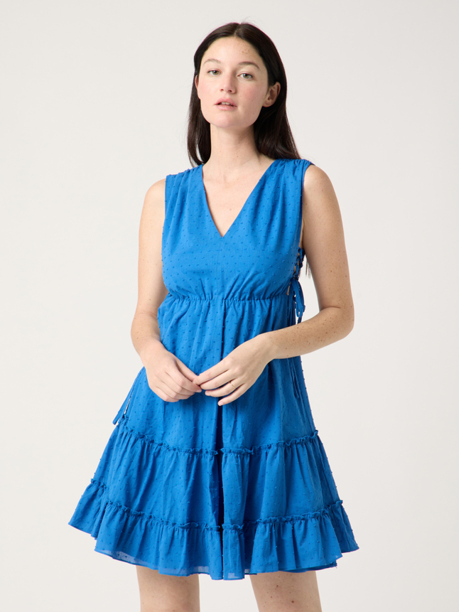 Robe courte plumetis