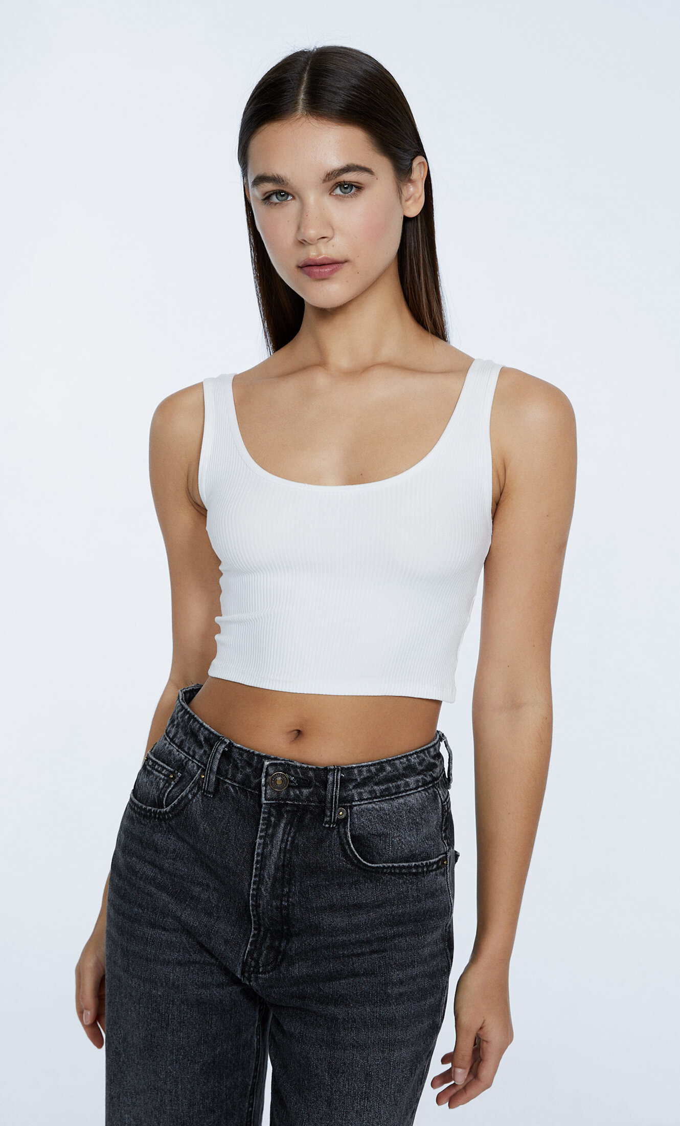 Conjunto de 3 tops de alças finas