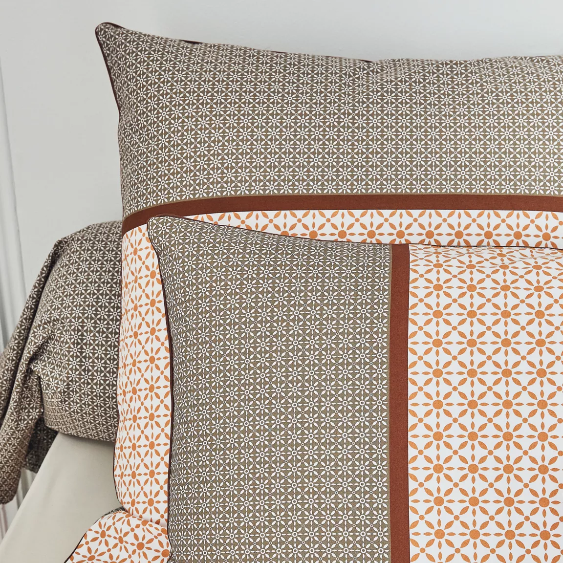 Housse de couette percale de coton (260 x 240 cm) Gabin Multicolore