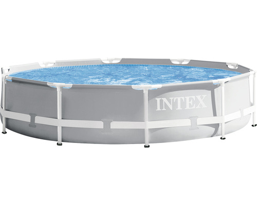 Intex ronde opzetzwembadset, Ø 305x76 cm, inclusief cartridgefiltersysteem, grijs