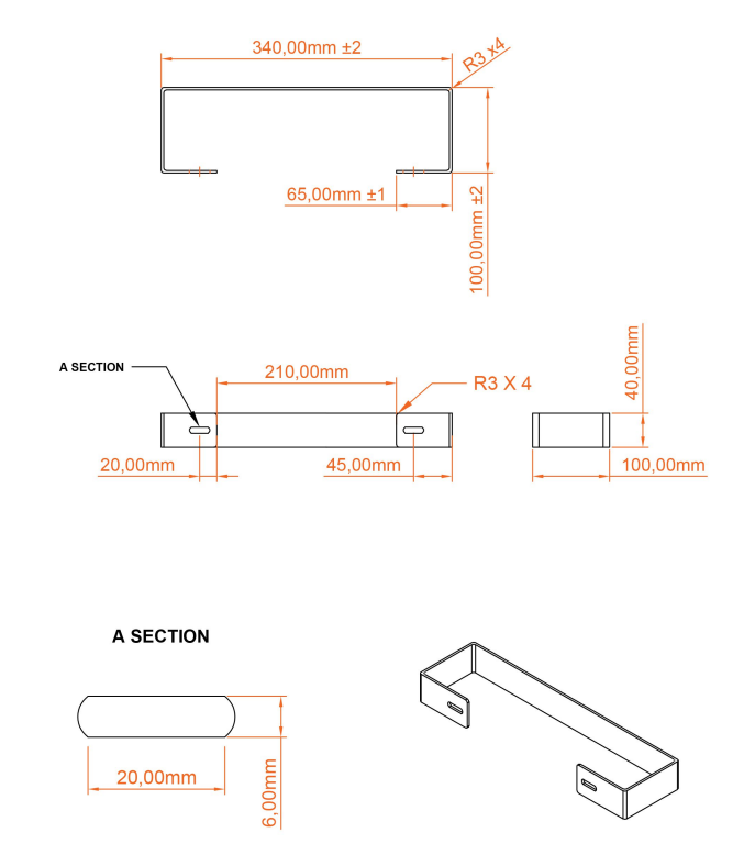 Eastbrook Wingrave handdoekhouder voor paneelradiator 31cm antraciet