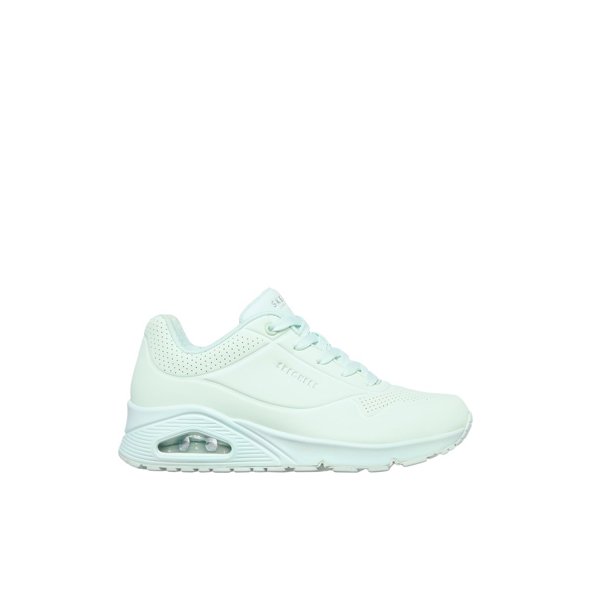 2X les points-Uno_soa-l-Baskets - Talon plat - Vert Clair