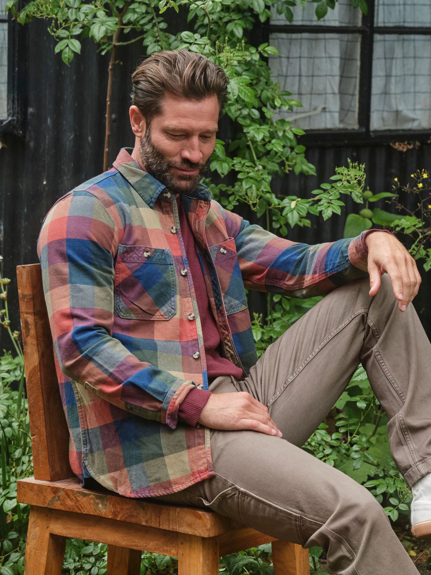 Multi - FatFace Long Sleeve Buffalo Check Shirt