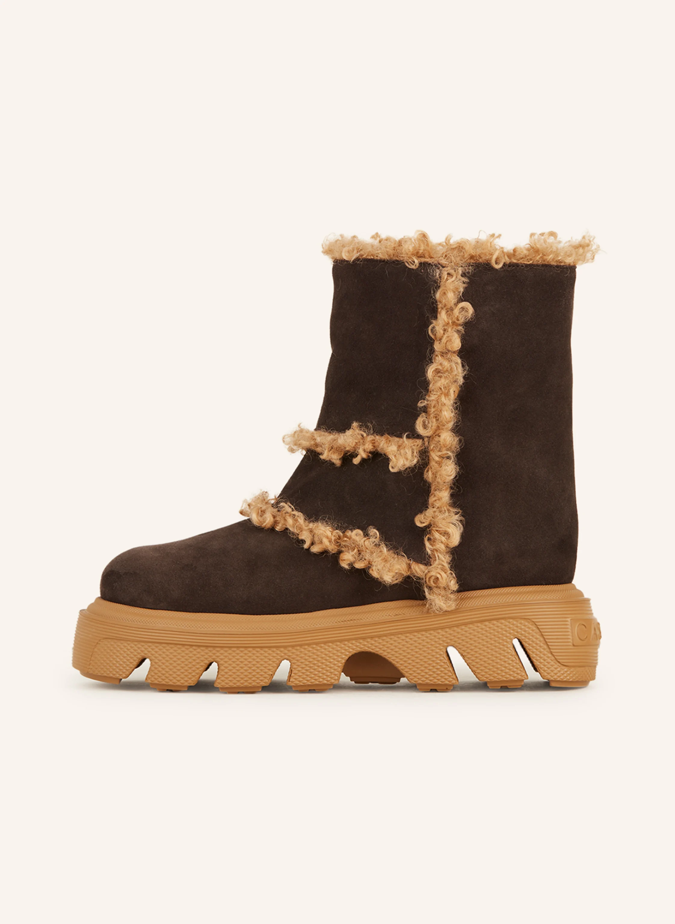 CASADEI Plateau-Boots MARIKA mit Teddyfell