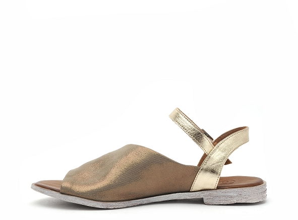 Lune et l autre nu pieds plats femme sandra kaki