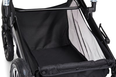 Beemoo Maxi 4 Twin Søskenvogn inkl. Søskensete, Black/Black