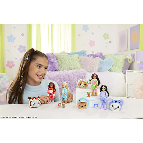 Barbie Cutie Reveal Chelsea Costume dukke