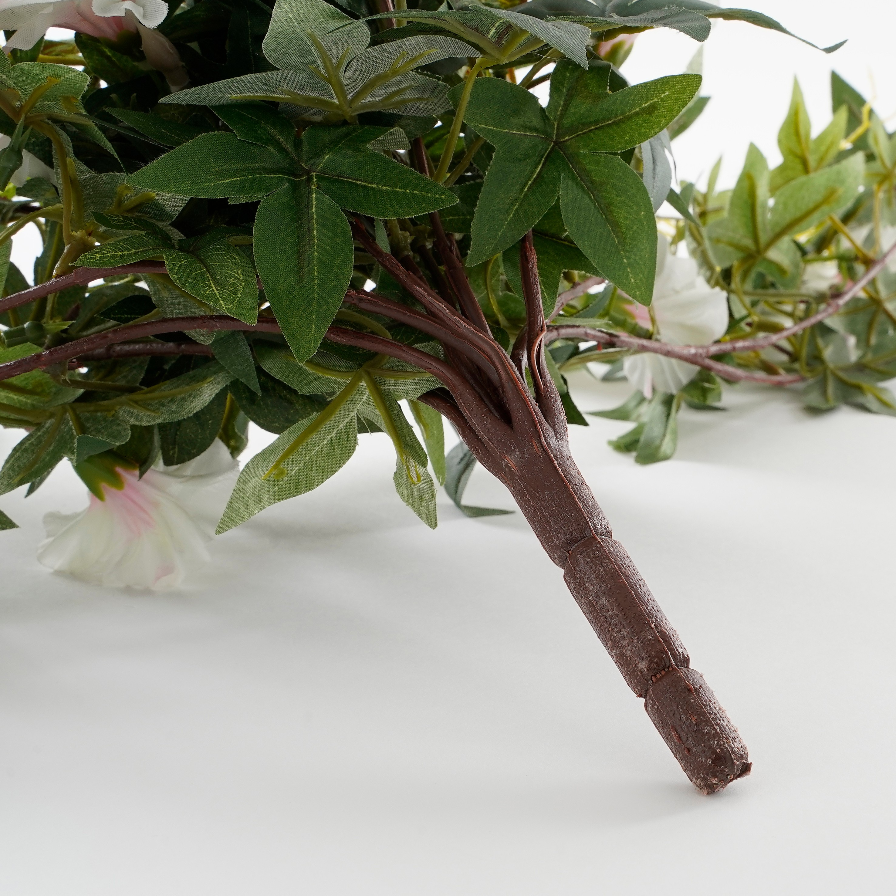 Mica decorations - pétunia artificielle suspendu crème h80