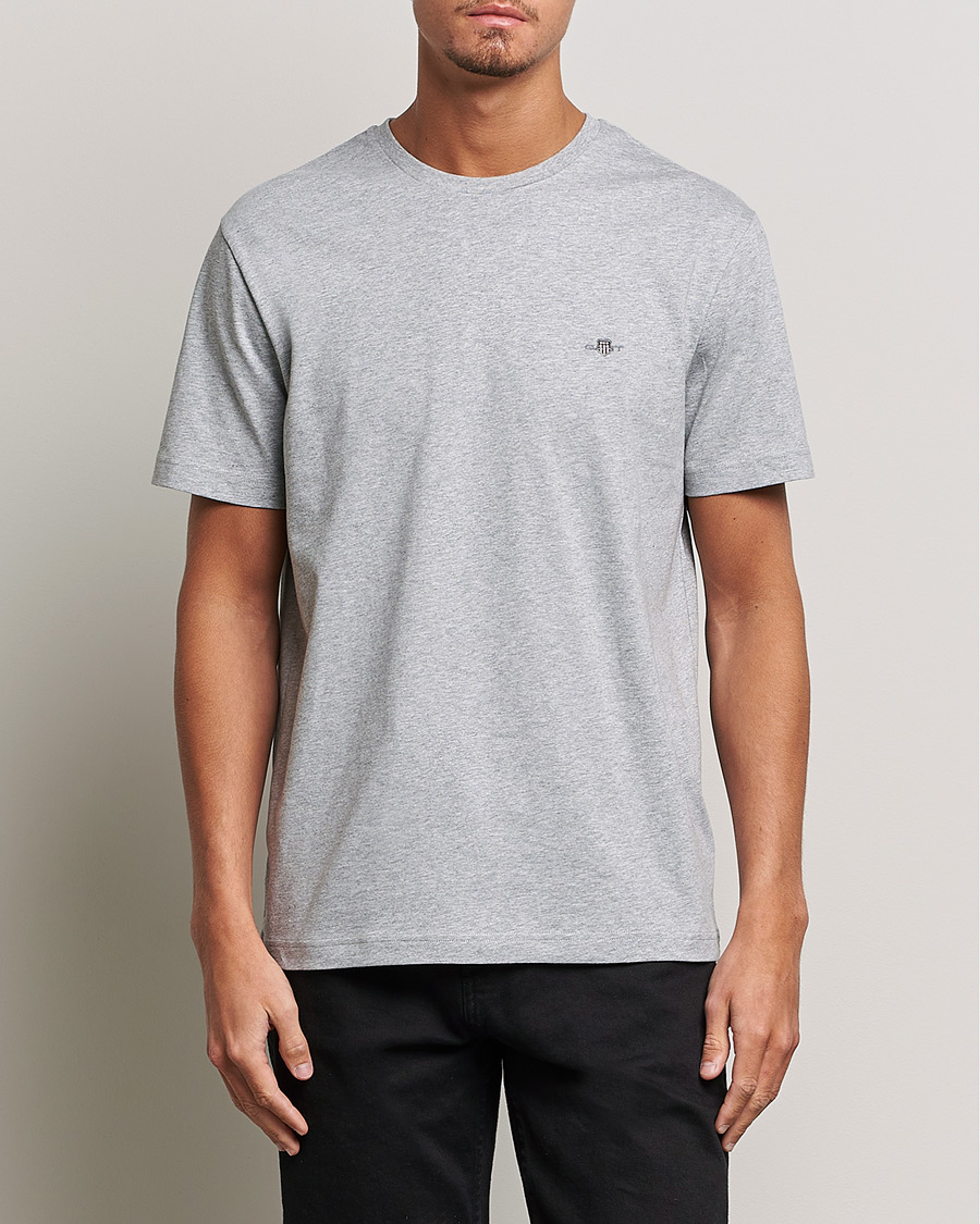 GANT The Original Solid T-Shirt Grey Melange