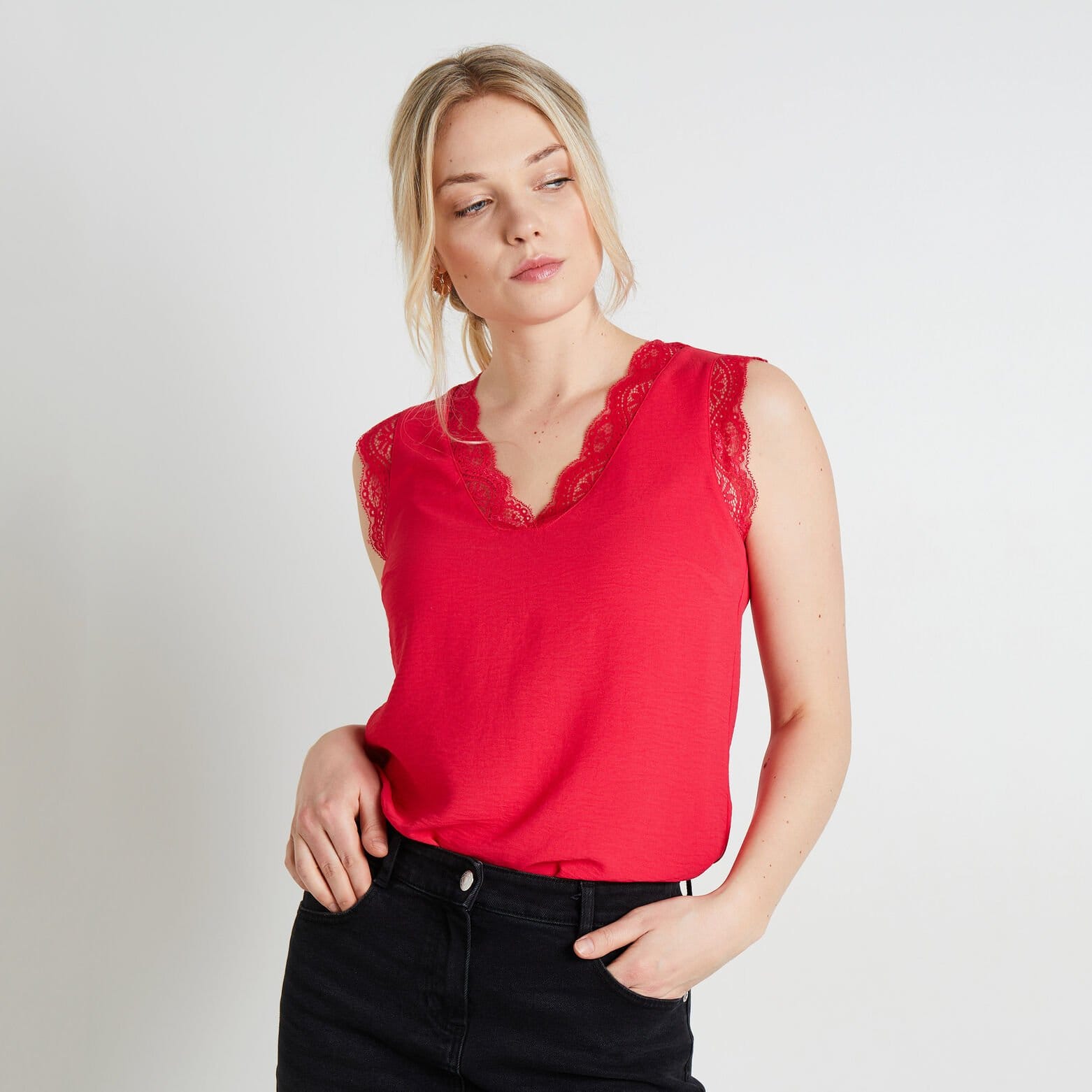 Top sans manches femme
