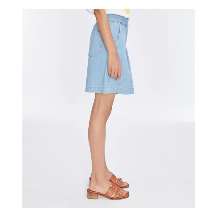 A.P.C. Short Diane Coton Bio | Bleu Clair