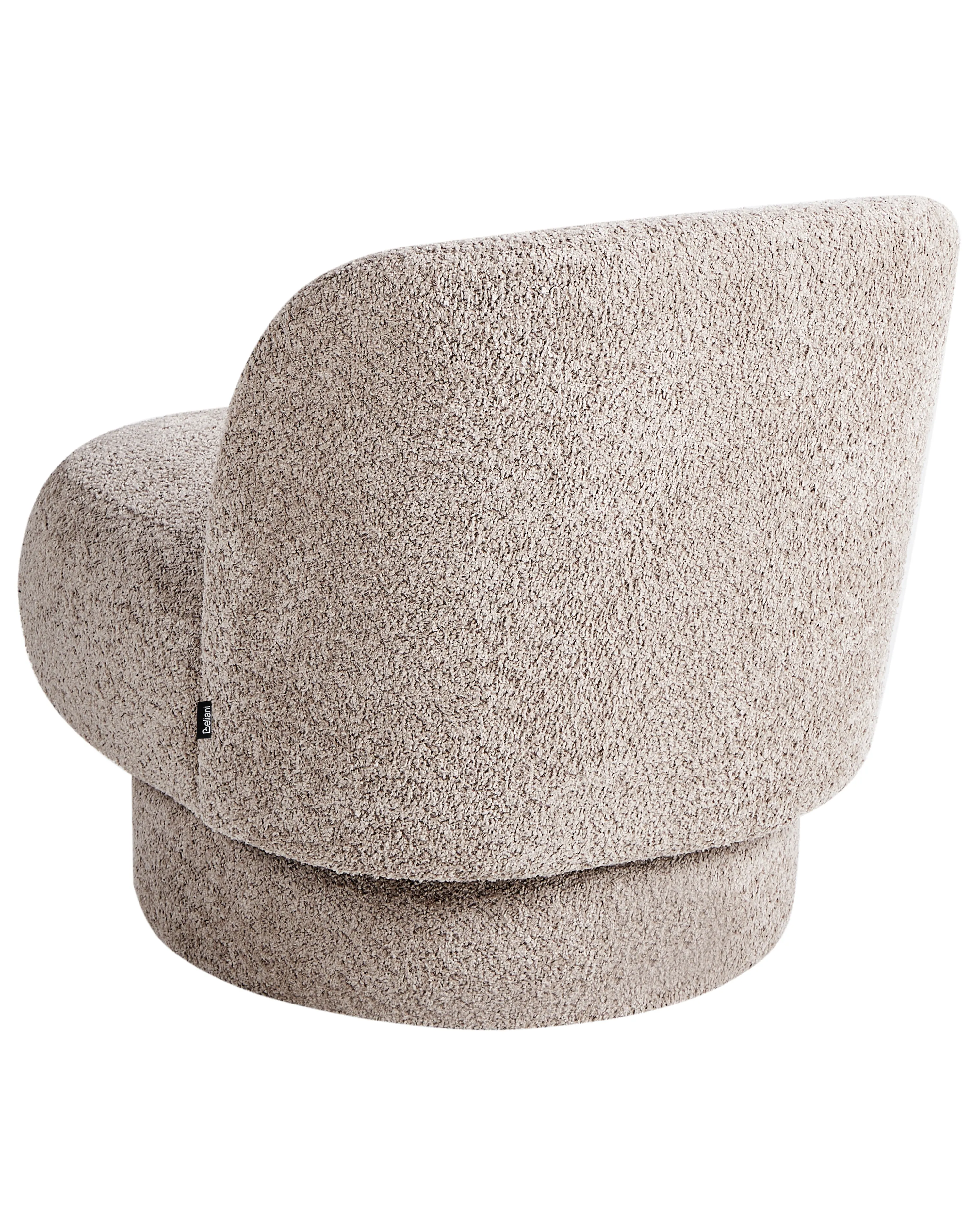 Draaifauteuil AYLO Bouclé Taupe