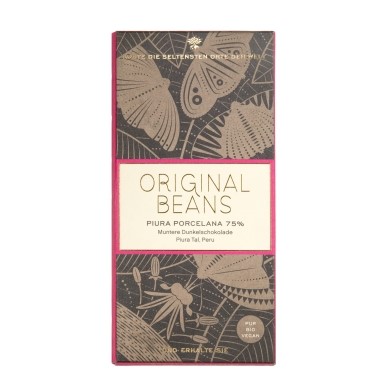 ORIGINAL BEANS Piura Porcelana Schokolade dunkel 75% Bio 70 g