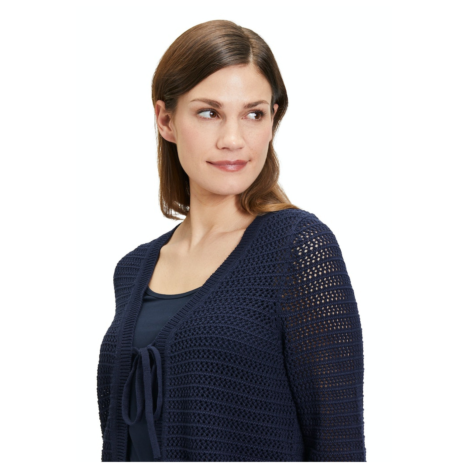 Cartoon Strickjacke Kurz 3/4 Arm