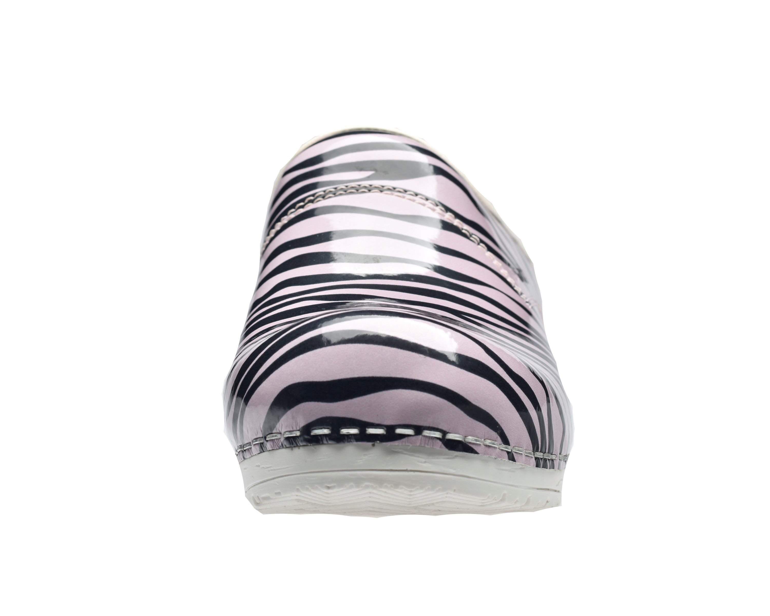 Sanita Flex 314 Wildlife Zebra - Klompen - Roze, Zwart - 36